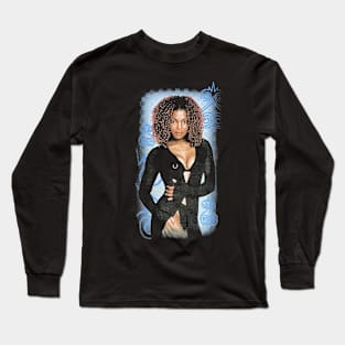 Janet Jackson Vintage 70s 80s Long Sleeve T-Shirt